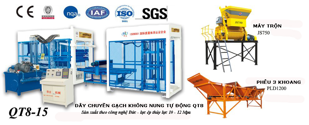 Dây chuyền sản xuất gạch không nung QT8